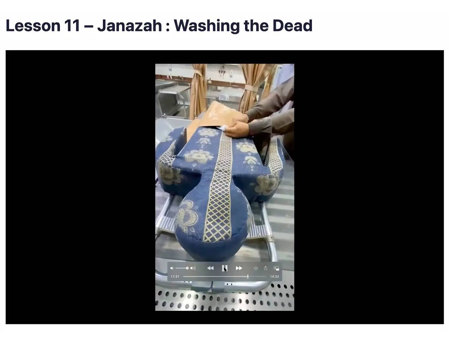 Janazah lesson illustration